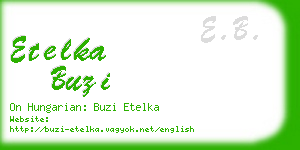 etelka buzi business card